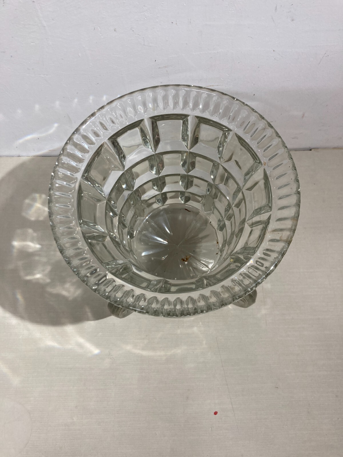 Vaso In Vetro Massiccio Vintage