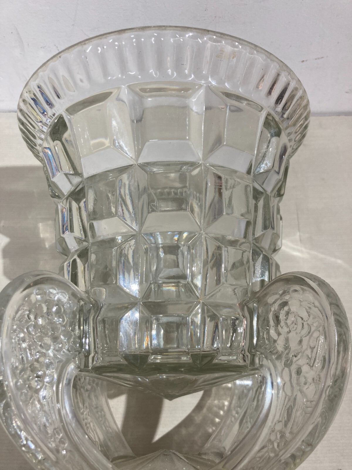 Vaso In Vetro Massiccio Vintage