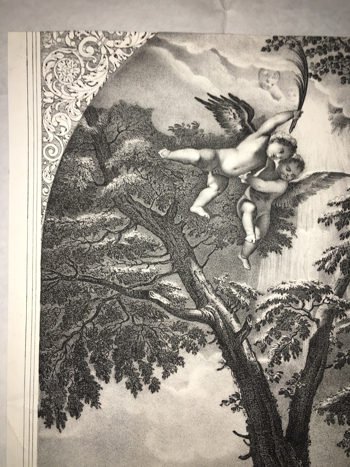 Antica Stampa Devozionale: Martirio Di San Pietro Da Verona (da Tiziano). Litografia Della Metà Dell'Ottocento