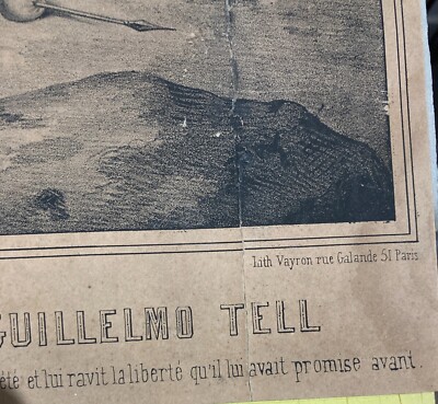 Guglielmo Tell, Gessler: Antica Litografia, Agustoni, Galeppi, Litografia Vayron, Parigi, '800