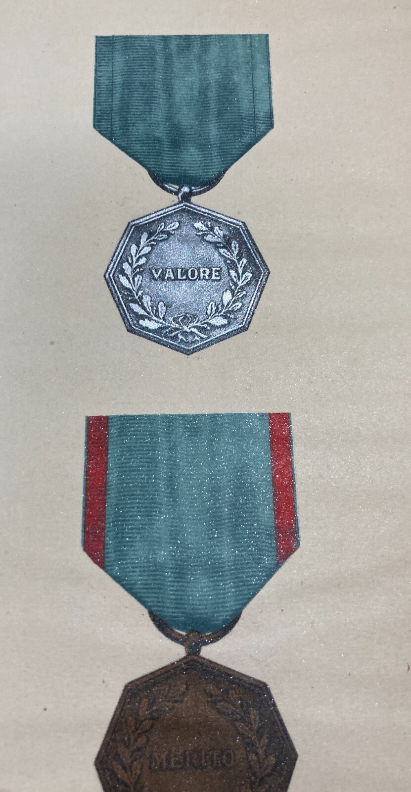 San Marino   Araldica   Militaria   Medaglie Al Valore E Anzianità Militare   Cromolitografia