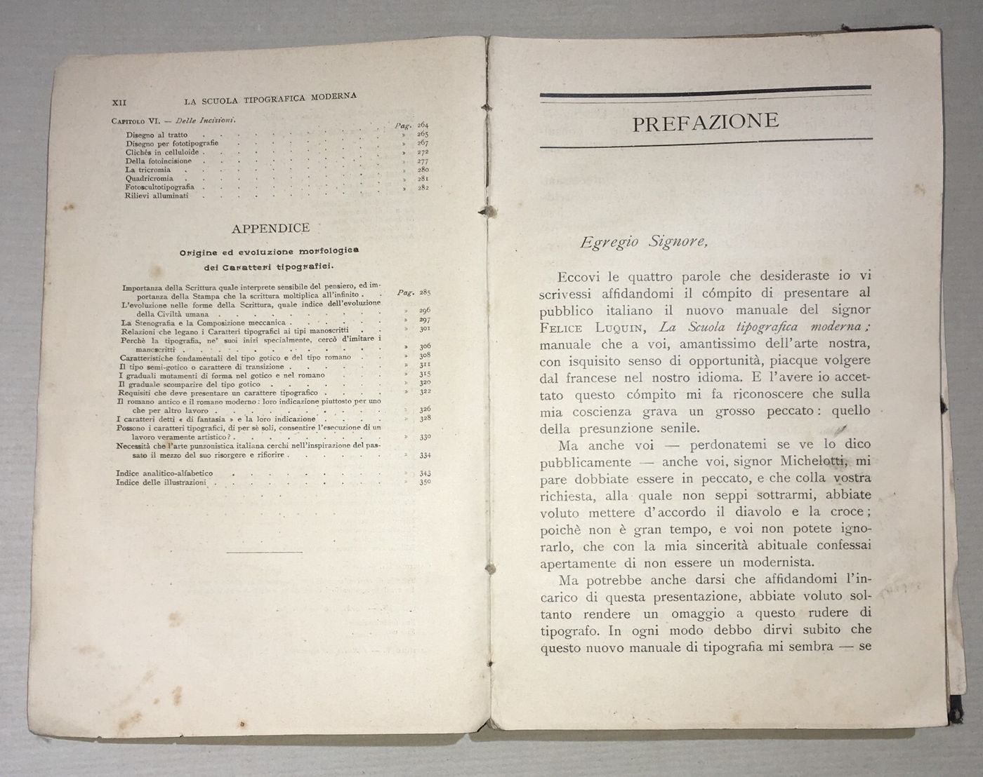 Tipografia, Tecnica Di Stampa, Libri, Editoria, Legatura. Luquin, Dalmazzo, 1907