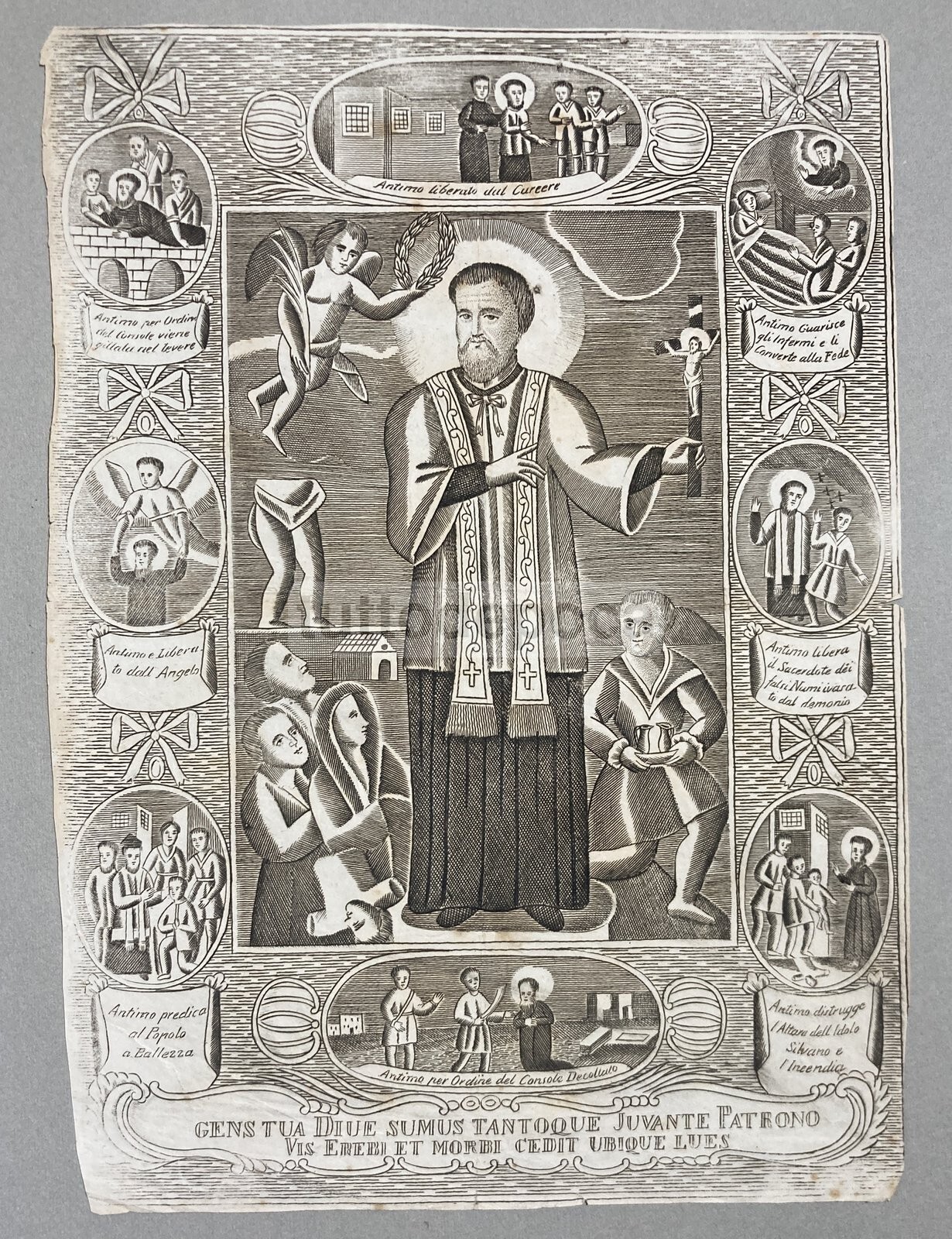 Stampa Popolare Devozionale: Agiografia Di Sant'Antimo, Miracoli E Martirio