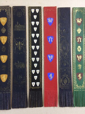 Araldica: Segnalibri Decorati In Pelle