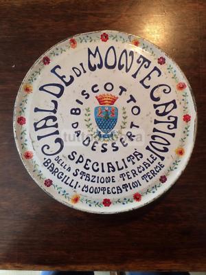 Dolciaria, Biscotti, Dessert, Cialde. Decorativa Pubblicitaria: Toscana, Bargilli. Rara.