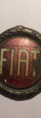Stemma Pubblicitario Fiat In Metallo Smaltato