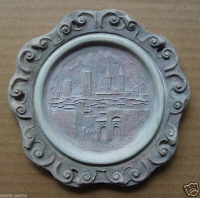 Marche, Ascoli Piceno: Inusuale Veduta In Rilievo, Terracotta Decorativa