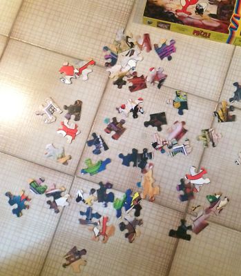 Gioco Istruttivo: Doppio Puzzle Calimero, Il Pulcino Nero. Schmidt Spiel.