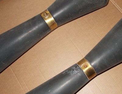 Coppia Di Supporti In Legno Ebanizzato (Modernariato E Design)