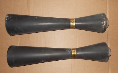 Coppia Di Supporti In Legno Ebanizzato (Modernariato E Design)
