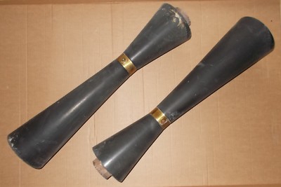Coppia Di Supporti In Legno Ebanizzato (Modernariato E Design)