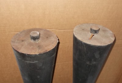 Coppia Di Supporti In Legno Ebanizzato (Modernariato E Design)