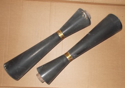 Coppia Di Supporti In Legno Ebanizzato (Modernariato E Design)