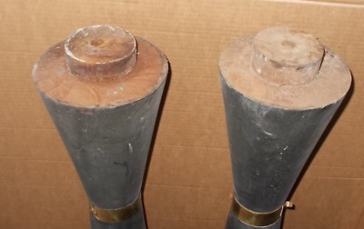 Coppia Di Supporti In Legno Ebanizzato (Modernariato E Design)