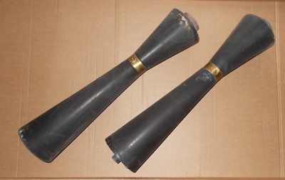 Coppia Di Supporti In Legno Ebanizzato (Modernariato E Design)