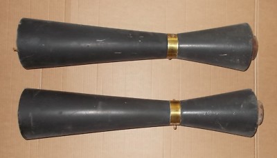 Coppia Di Supporti In Legno Ebanizzato (Modernariato E Design)