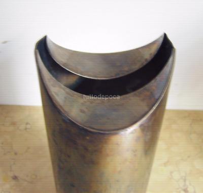 Vaso Modernariato Di Lino Sabattini In Metallo Argentato, 1957