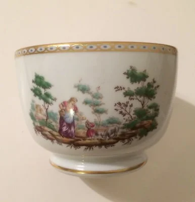 Richard Ginori: Porcelain Bowl with Bucolic and Agrarian Scenes
