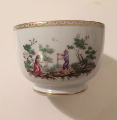 Richard Ginori: Porcelain Bowl with Bucolic and Agrarian Scenes