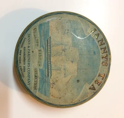 Marineria, Navigazione, Antico Veliero: Astuccio Pubblicitario Janny's Tea