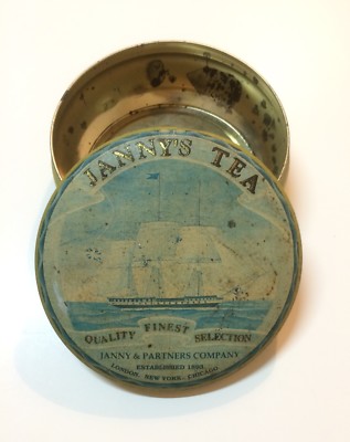 Marineria, Navigazione, Antico Veliero: Astuccio Pubblicitario Janny'S Tea