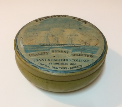 Marineria, Navigazione, Antico Veliero: Astuccio Pubblicitario Janny'S Tea