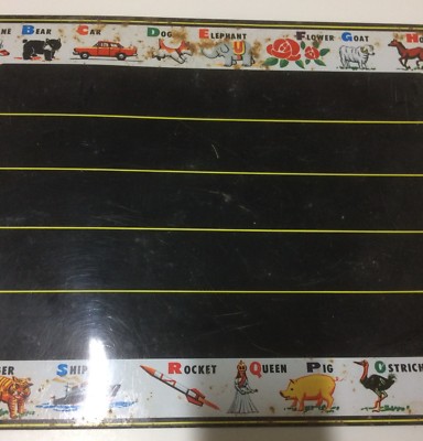 Piccola Lavagna Metallica E Alfabetiere   Giochi Per Bambini Con Animali E Oggetti