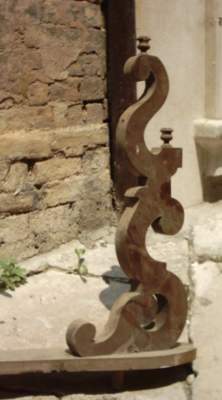 Antico Supporto Per Specchiera, Toilette O Consolle