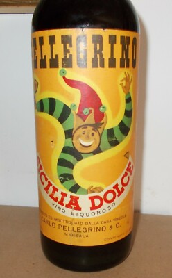 Sicilia, Marsala, Vini Liquorosi, Sicilia Dolce, Pellegrino, Con Umoristica Etichetta