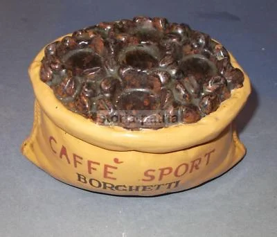 Caffè Borghetti: Unusual Rare Collector's Advertising Ceramic