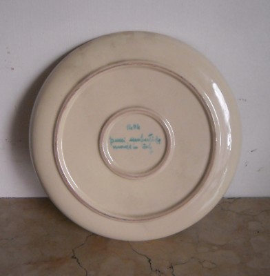 Pucci, Umbertide. Piatto In Ceramica Con Decoro Stilizzato Policromo