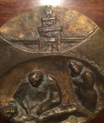 Placca In Rilievo Per Il Congresso Di Medicina Di Milano (1987)   Scultura Decorativa
