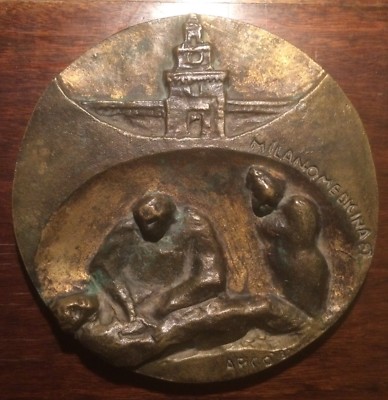 Placca In Rilievo Per Il Congresso Di Medicina Di Milano (1987)   Scultura Decorativa