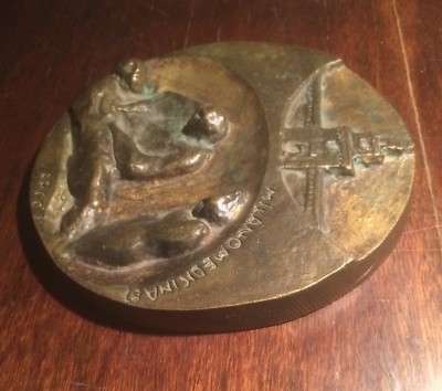 Placca In Rilievo Per Il Congresso Di Medicina Di Milano (1987)   Scultura Decorativa