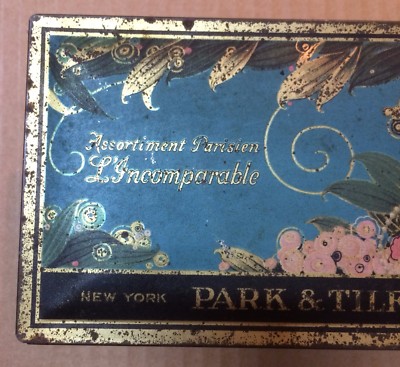 Scatola Pubblicitaria Park & Tilford, Decori Floreali Liberty, New York   Parigi