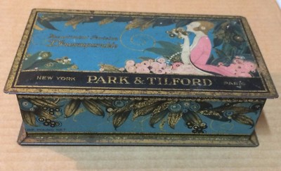 Scatola Pubblicitaria Park & Tilford, Decori Floreali Liberty, New York   Parigi