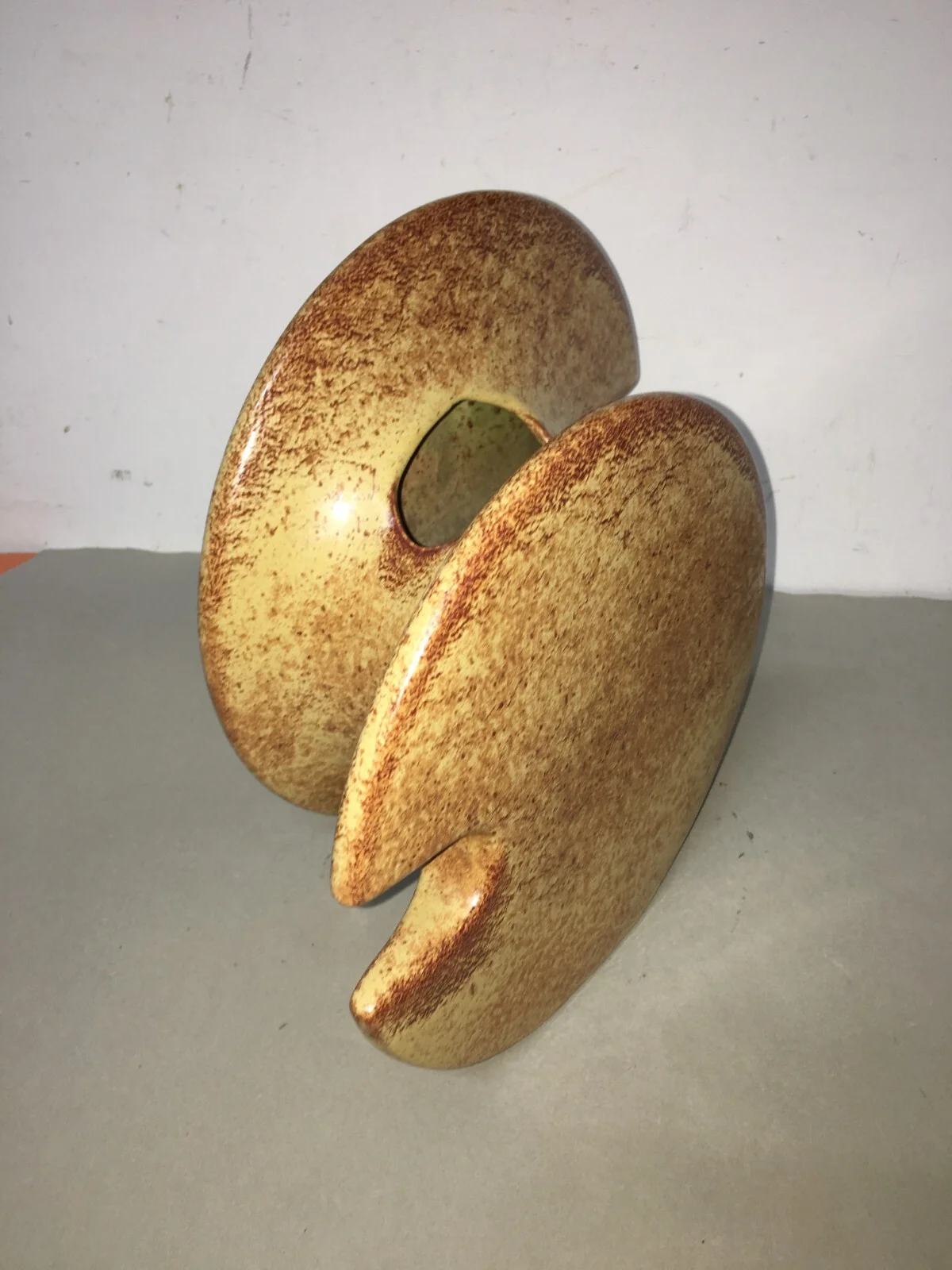 Futurist-Style Ceramic Vase Attributed to Bertoncello