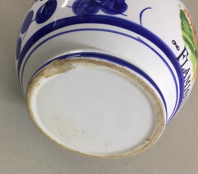 Ceramica Decorativa   Boccale Decorato Con Gallo   Pubblicità Flamigni   Romagna