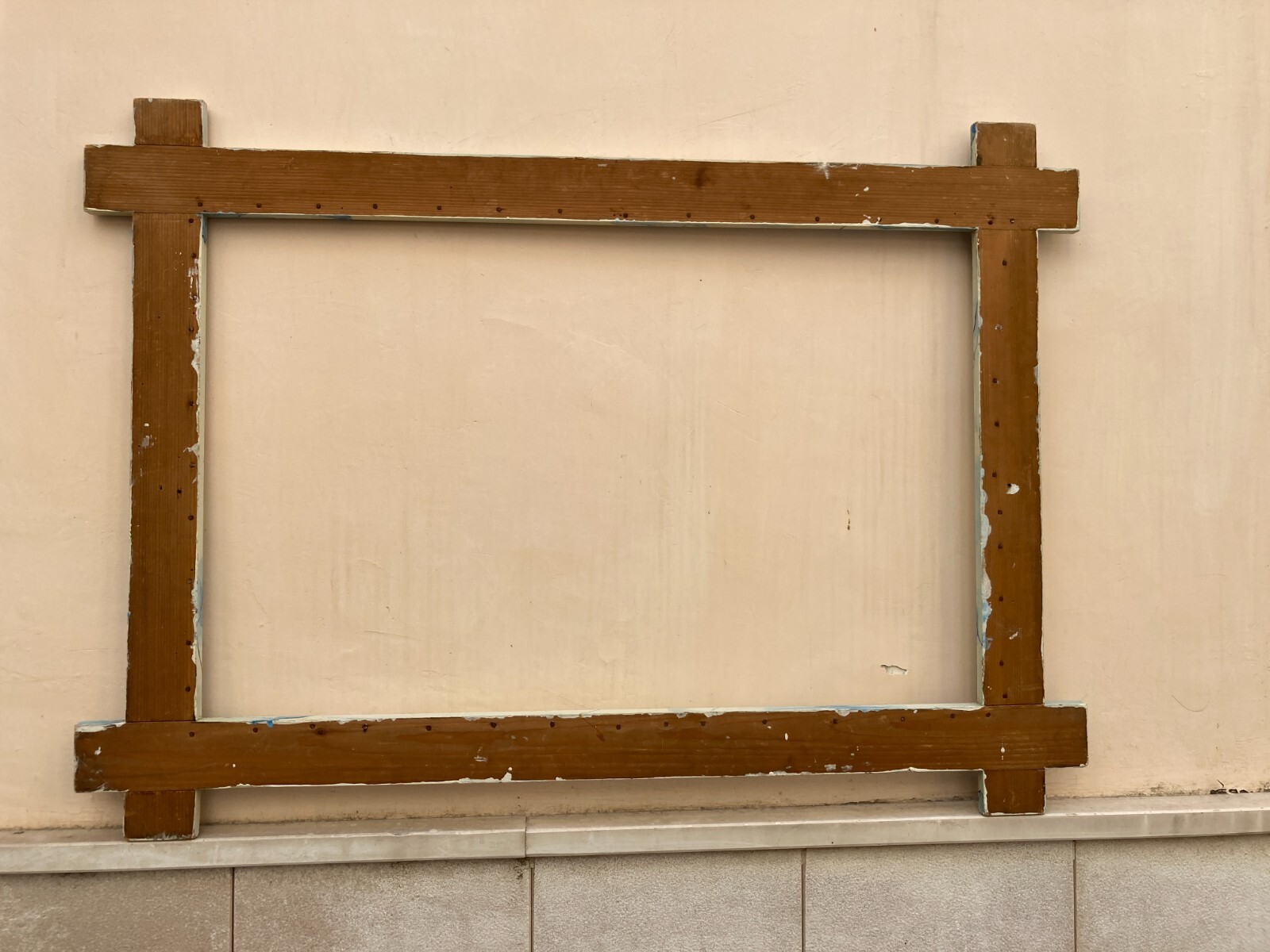 Cornice d'Epoca In Stile Liberty Con Decoro Marmorizzato