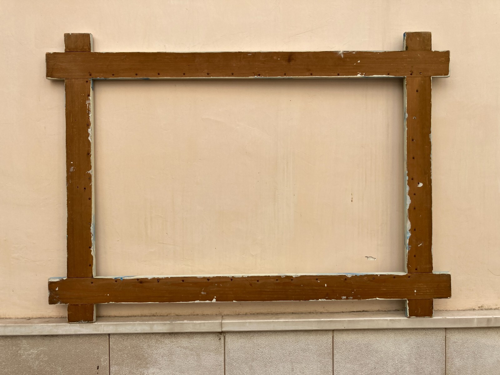 Cornice d'Epoca In Stile Liberty Con Decoro Marmorizzato
