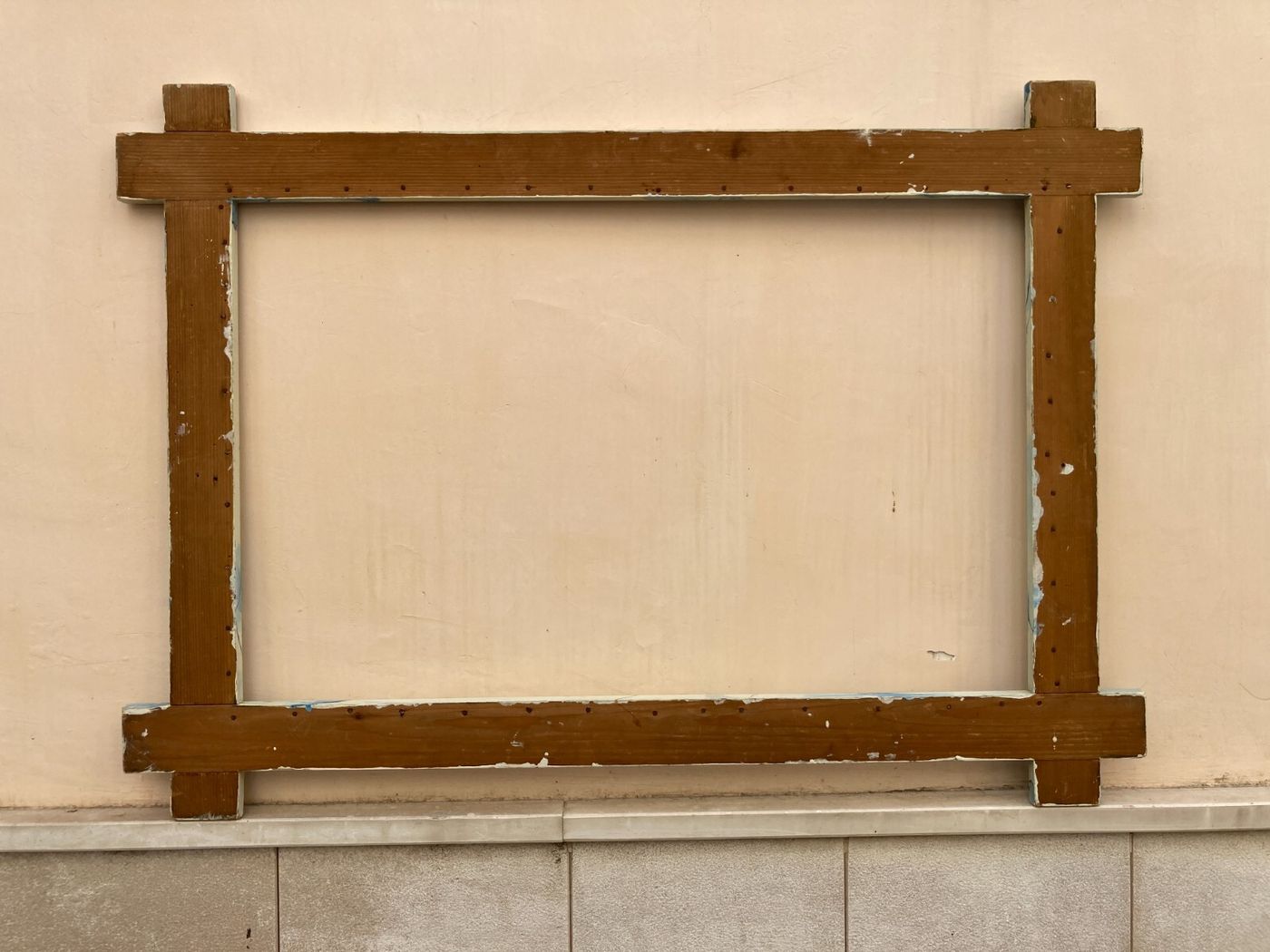 Cornice d'Epoca In Stile Liberty Con Decoro Marmorizzato
