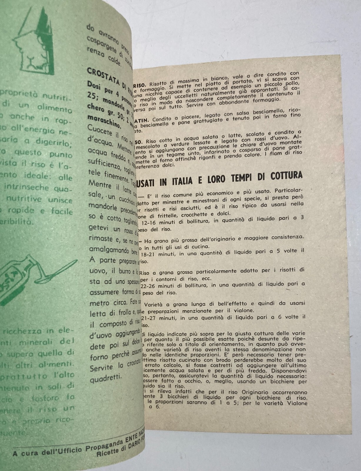 Ente Nazionale Risi: Sai Cucinare Il Riso? 60 Ricette Per Cucinare Il Riso (1956)