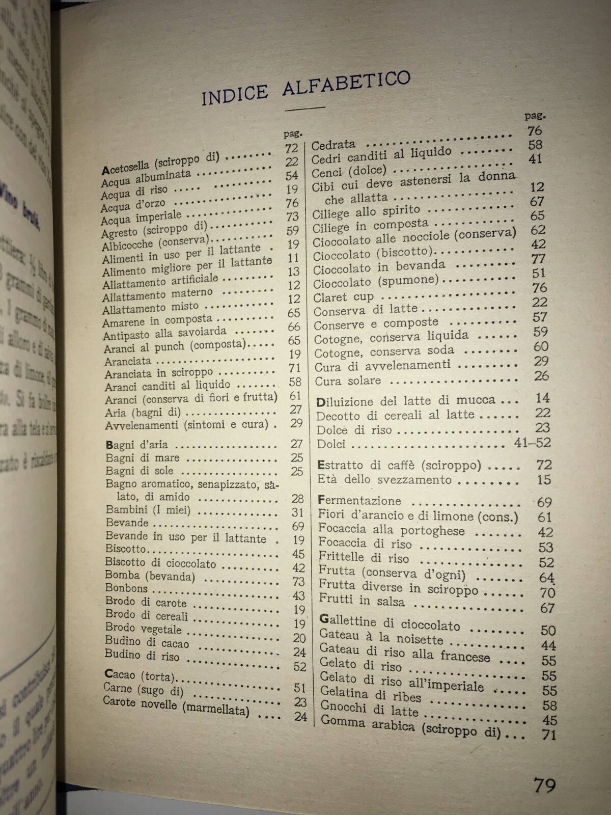 Dolciaria E Zucchero: Ricettario d'Epoca E Manuale Di Puericultura, 1934