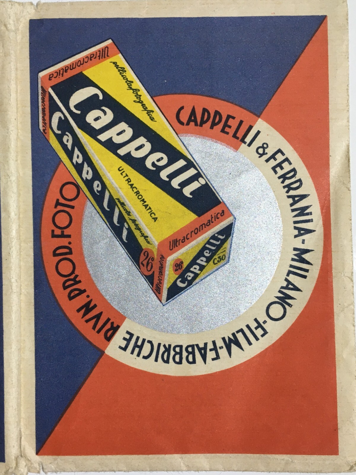 Pubblicitaria Fotografica: Cappelli E Ferrania, Milano E Antonelli, Bari