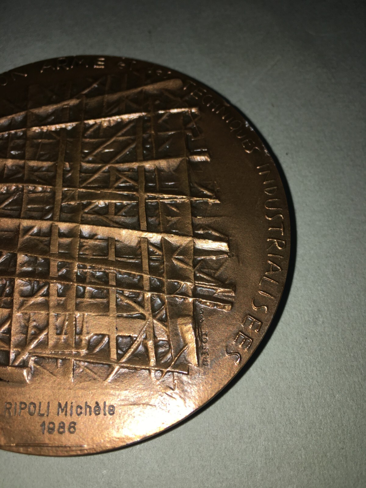 Ingegneria, Edilizia E Cemento Armato: Medaglia Pubblicitaria E Scultura Artistica