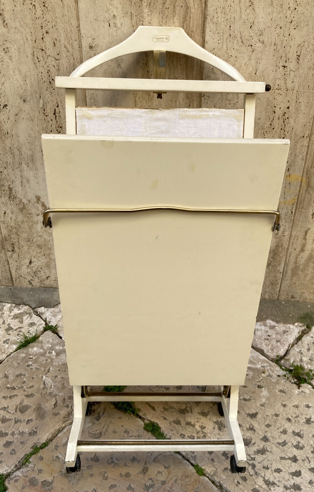Mobile Servo Muto Reguitti In Legno Laccato Bianco