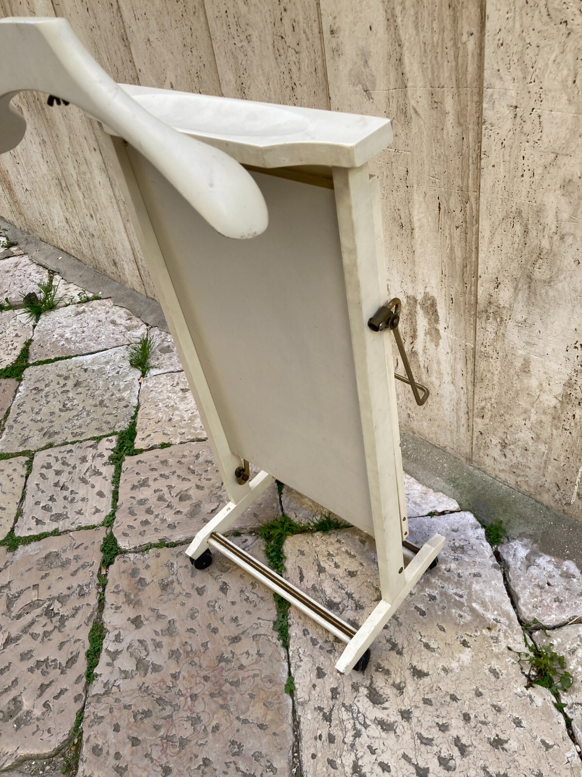 Mobile Servo Muto Reguitti In Legno Laccato Bianco