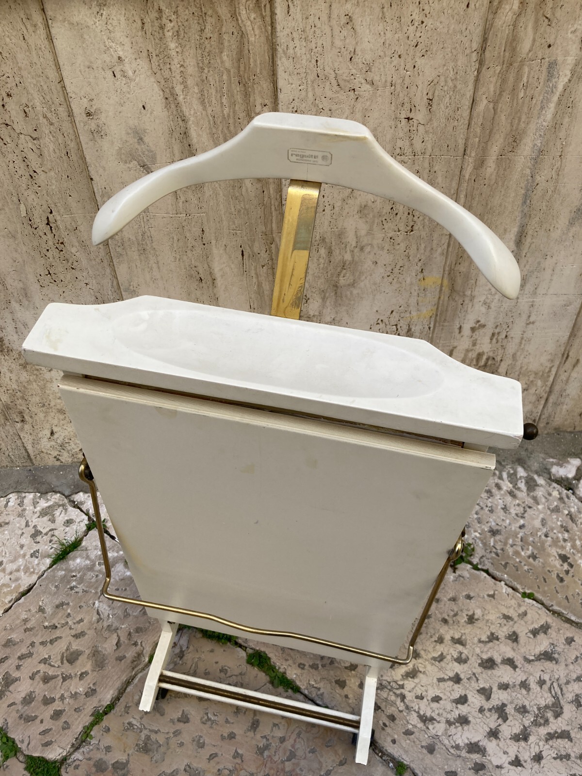 Mobile Servo Muto Reguitti In Legno Laccato Bianco