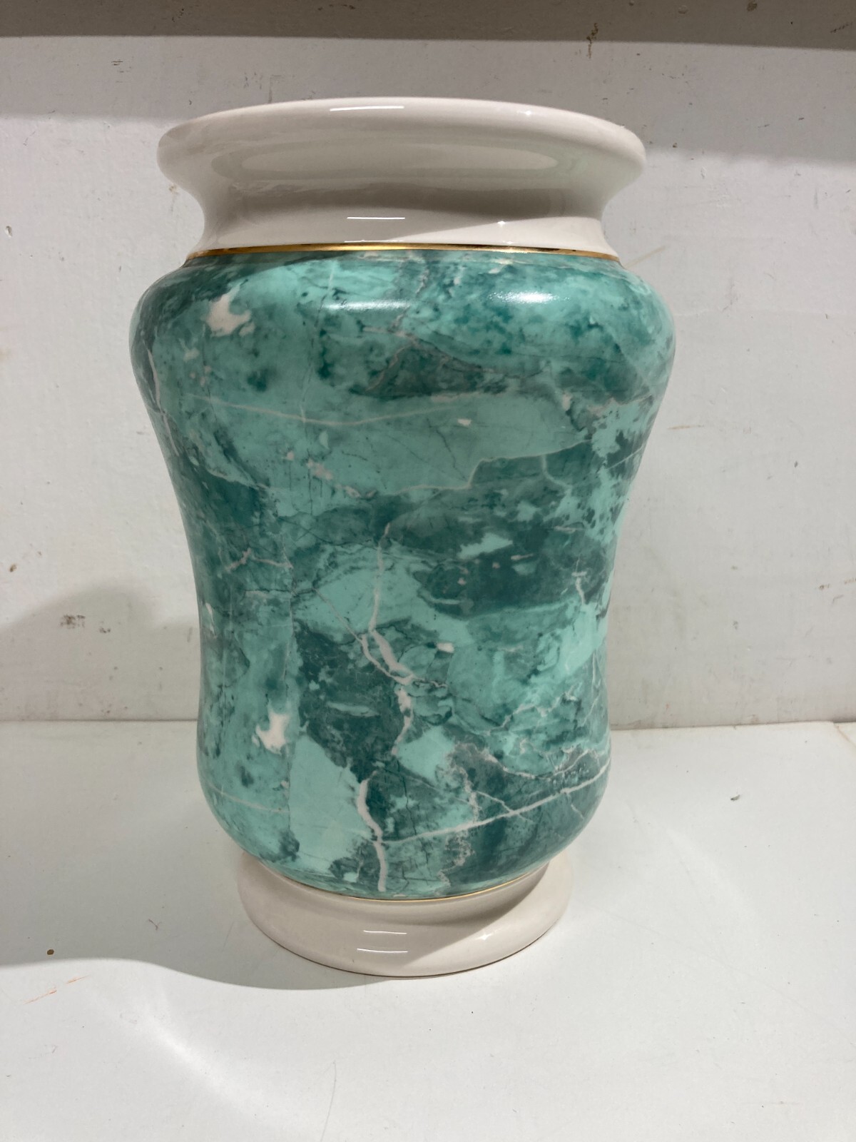 Vaso Albarello Marmorizzato, Ceramiche Facciolini, Castelli d'Abruzzo