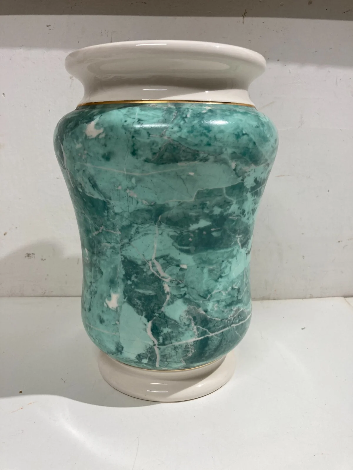 Vaso Albarello Marmorizzato, Ceramiche Facciolini, Castelli d'Abruzzo